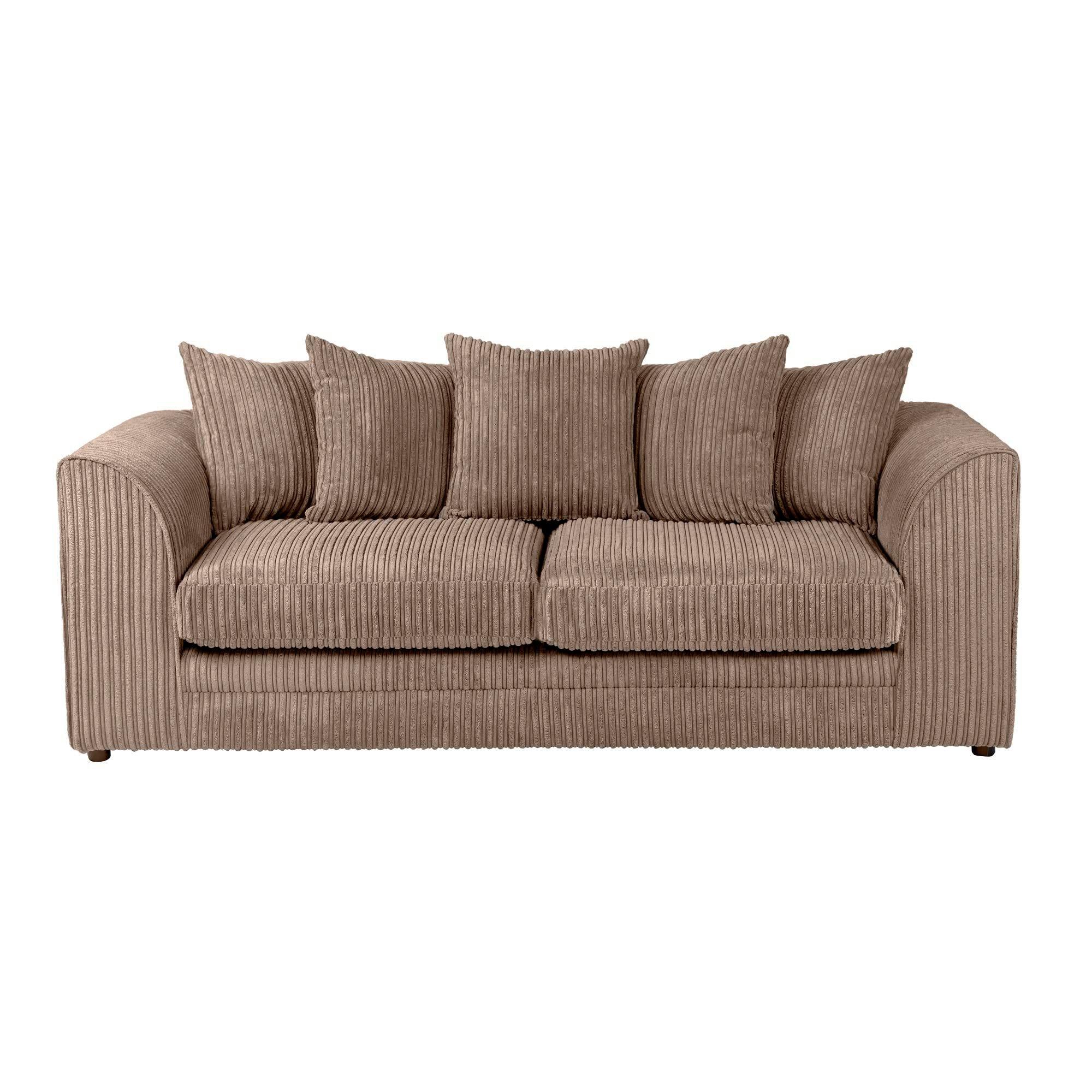 Dylan Jumbo Cord Fabric 3 Seater Sofa
